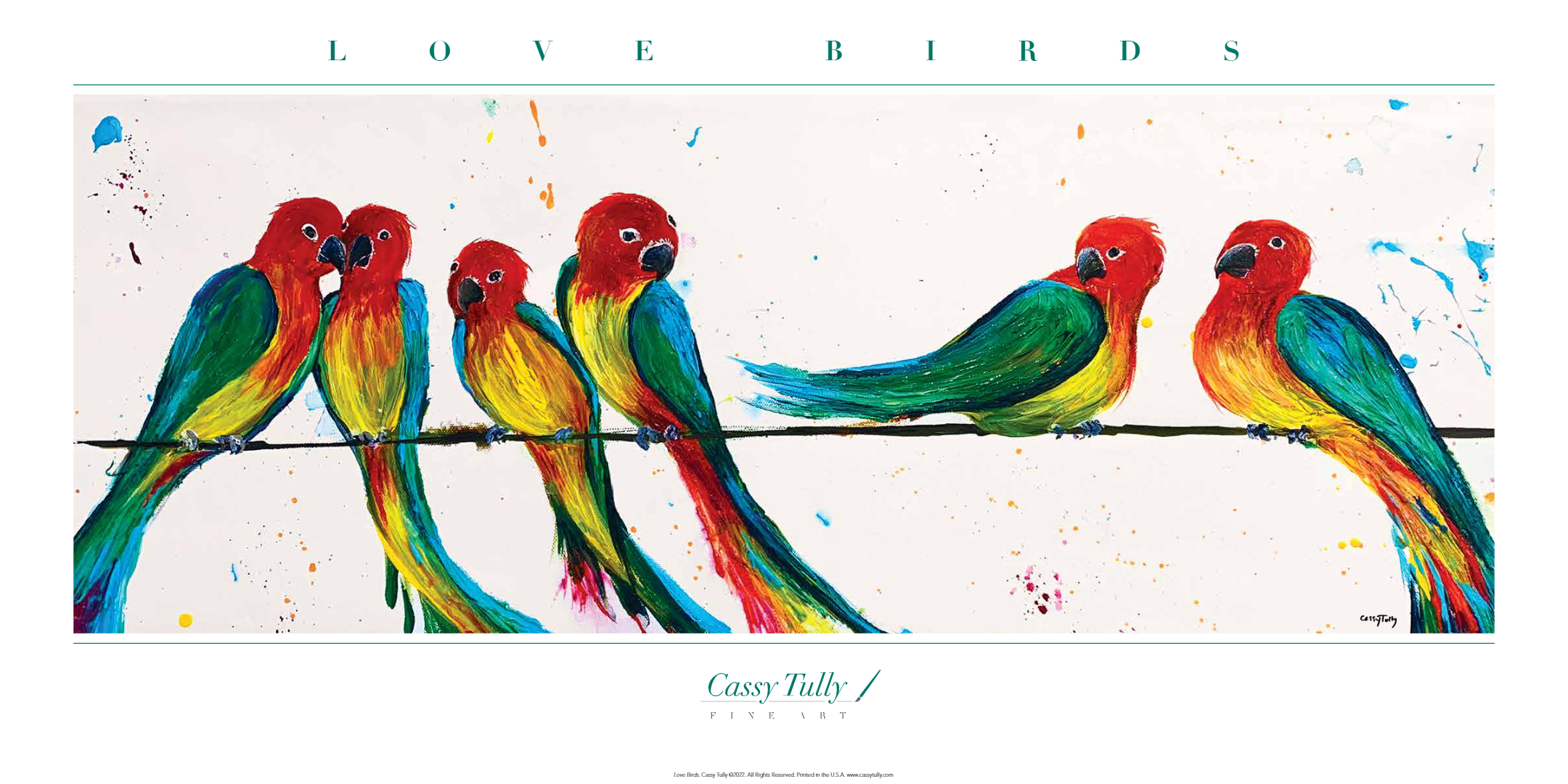 Love Birds Tropical Print — Cassy Tully – Fine Art